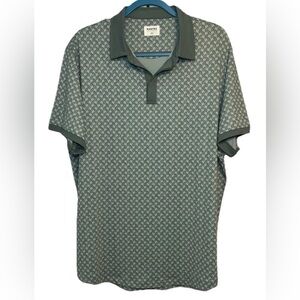 Mantra Green Patterned Men's Polo Shirt